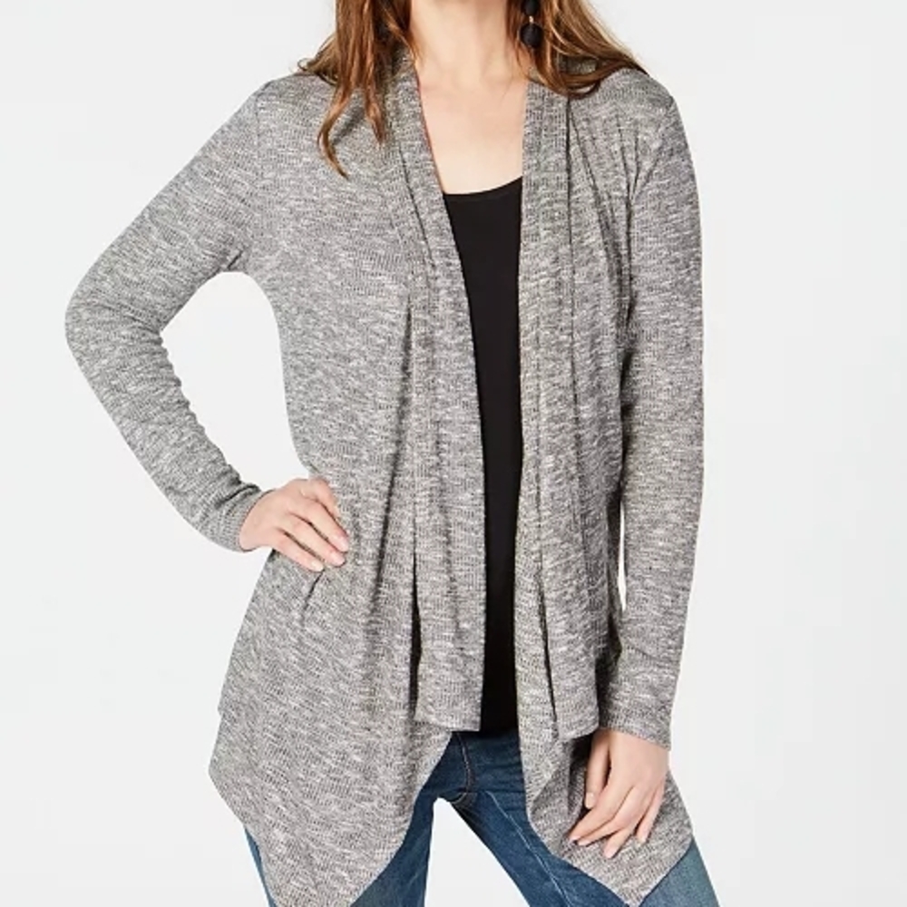 INC International Concepts Heather Gray Cardigan